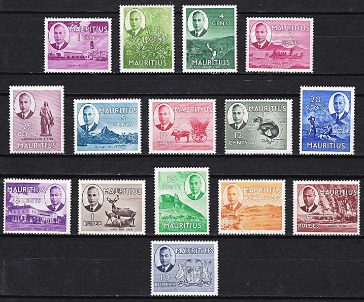 1950 Mauritius KGVI Full UMM (**) Set  *** CV = R1,800+ ***