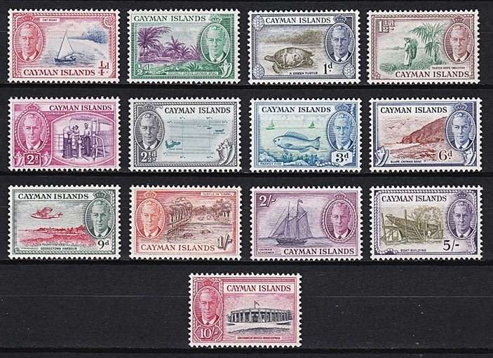 1950 Cayman Islands KGVI Full MM (*) Set *** CV = R1,800+ ***