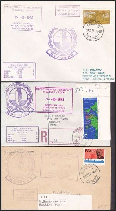 1970's Antarctic Expeditions (15 Covers) - Mostly Gough Island Covers *** SOME VERY SCARCE ***