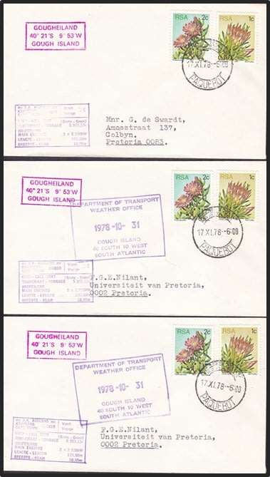 1970's Antarctic Expeditions (15 Covers) - Mostly Gough Island Covers *** SOME VERY SCARCE ***