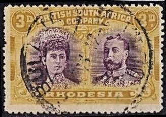 1910 BSAC 3d Magenta & Yellow-Ocre SACC.136 - Fine Postmarking