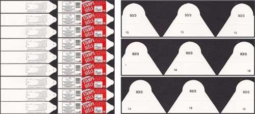 1993 RHINO Booklet COVERS - NEVER USED - Printer's Waste - Different Numbers/Issues