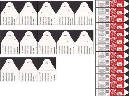 1993 RHINO Booklet COVERS x 13 - NEVER USED - Printer's Waste - Different Numbers/Issues