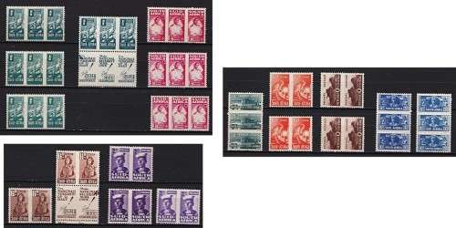 1942 Small Wars UMM (**) Issues & Shades/Varieties (One 1/- & One 2d MM)