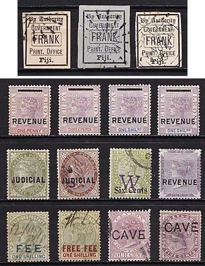 Early Commonwealth Revenue/Tax/Print Office etc Mint/VFU Issues  *** SCARCE LOT = GREAT CV ***