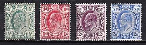 1905/9 KEVII Transvaal (SACC.279-82) MM (**) Full Set  *** EXCELLENT ***