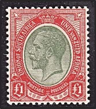 1913 £1 King`s Head MM (*)   *** WONDERFUL COLOURING *** CV  R15,000 ***