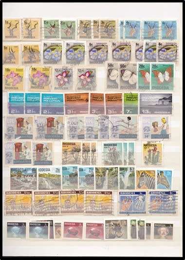 Old LIGHTHOUSE 16/32 Stockbook - Only Partially Scanned *** EXCELLENT RHODESIAS  ***