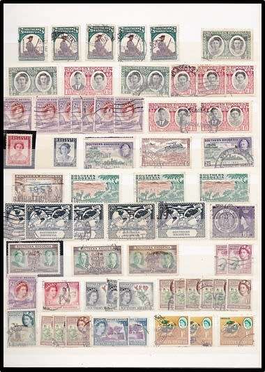 Old LIGHTHOUSE 16/32 Stockbook - Only Partially Scanned *** EXCELLENT RHODESIAS  ***