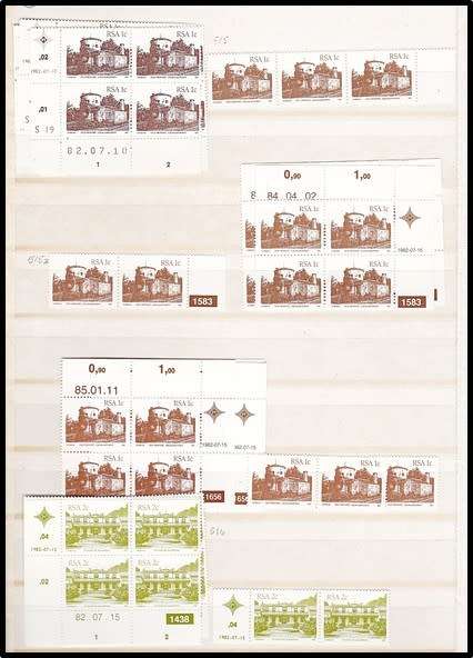 16 Page/32 Sides Lighthouse Stockbook - Filled with Buildings Definitives CONTROLS