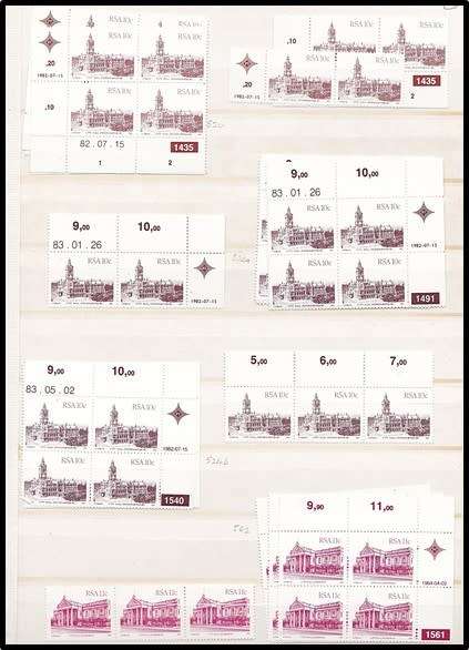 16 Page/32 Sides Lighthouse Stockbook - Filled with Buildings Definitives CONTROLS