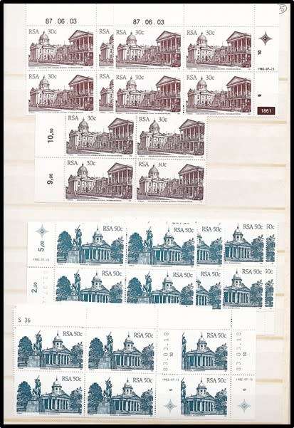 16 Page/32 Sides Lighthouse Stockbook - Filled with Buildings Definitives CONTROLS