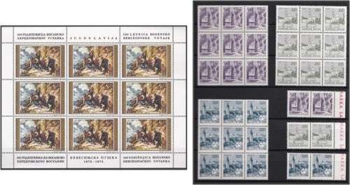 1975/8 Yugoslavia UMM (**) Sets and Issues in Multiples/Sheetlets  *** HIGH CV  R2,000+ ***