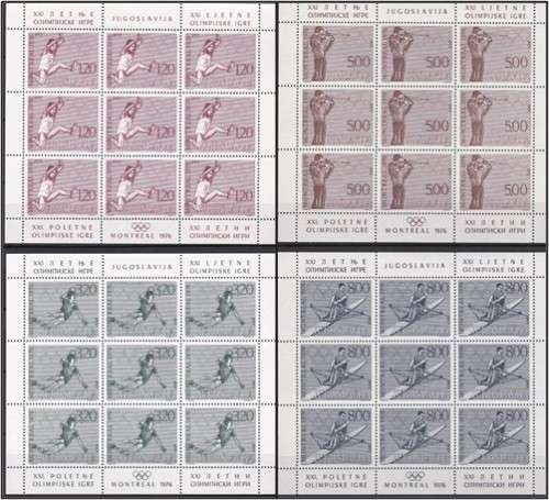 1975/8 Yugoslavia UMM (**) Sets and Issues in Multiples/Sheetlets  *** HIGH CV  R2,000+ ***