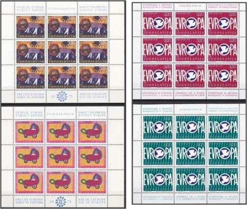 1975/8 Yugoslavia UMM (**) Sets and Issues in Multiples/Sheetlets  *** HIGH CV  R2,000+ ***