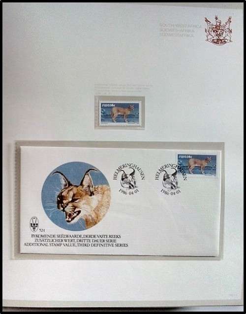 1987-89 S.W.A. INTERSAFA Album + Sleeve (Glasine Inserts) - Issues/FDCs/Postcards etc