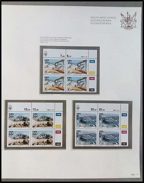 1987-89 S.W.A. INTERSAFA Album + Sleeve (Glasine Inserts) - Issues/FDCs/Postcards etc