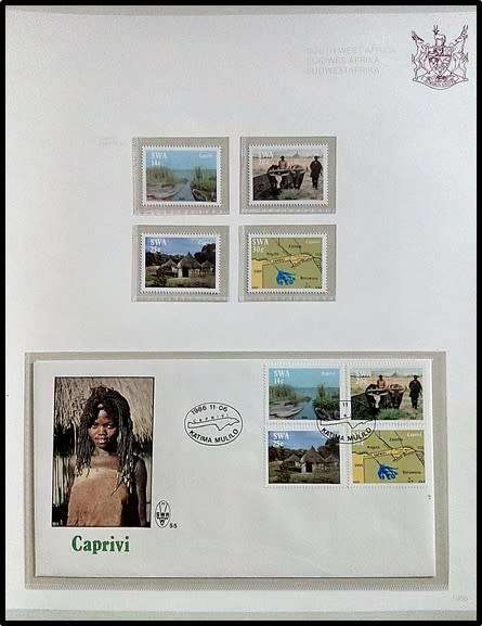 1982-86 S.W.A. INTERSAFA Album + Sleeve (Glasine Inserts) - Issues/FDCs/Postcards etc