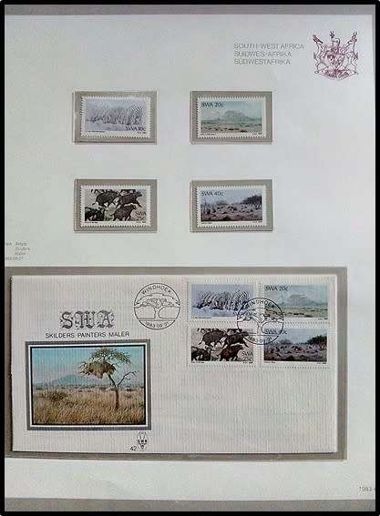 1982-86 S.W.A. INTERSAFA Album + Sleeve (Glasine Inserts) - Issues/FDCs/Postcards etc