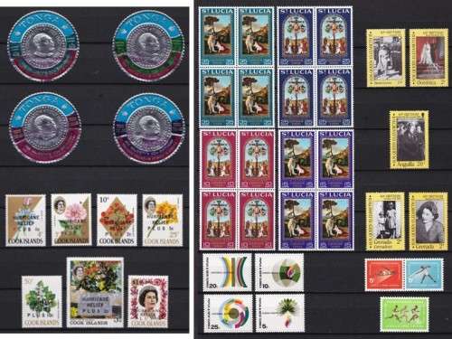 Large Selection of UMM (**) Commonwealth Odds No.1 including SCARCE Tonga Surcharge Issues