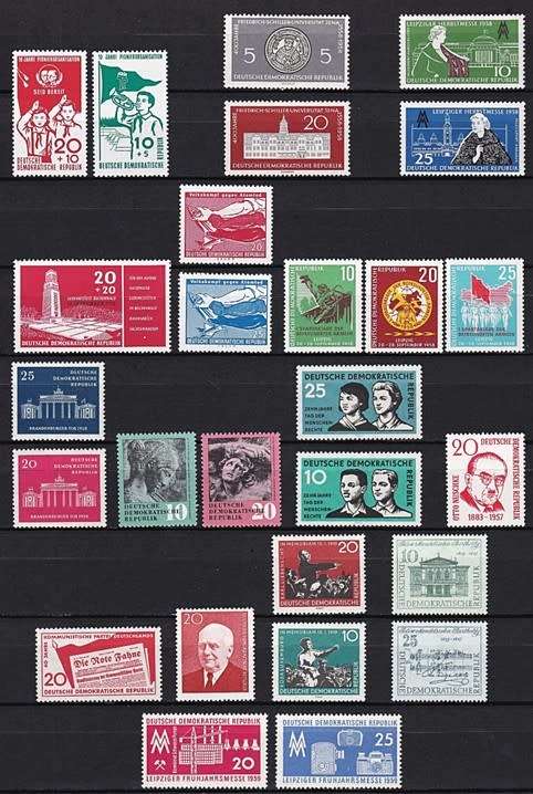 1958/9 DDR UMM (**) Sets - Most Issues  *** CV  R1,700 ***