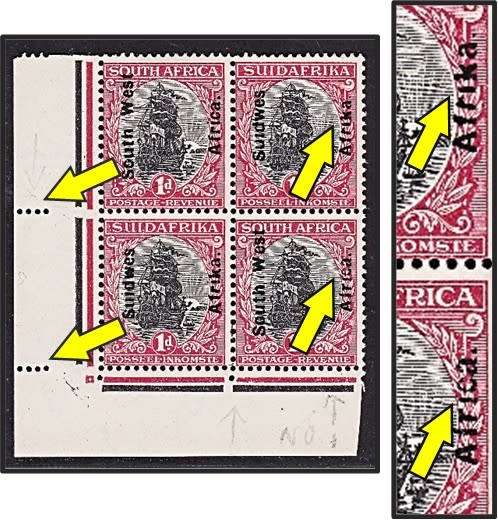 1926 SWA 1d (*/**) CC.64 VAR:  Incomplete Marg Perfs and no dots on `i`  ** CV  R750 + Var **