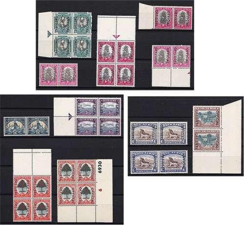 1950/4 Union UMM/MM Official Short Set and Varieties/Shades/Issues  *** GREAT LOT ***