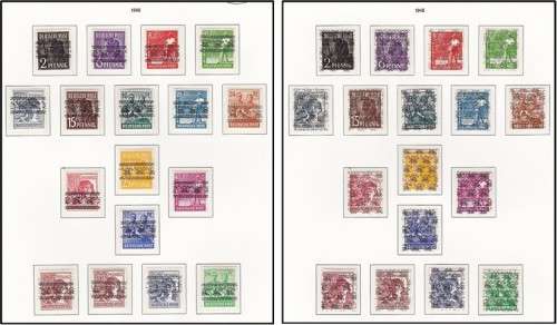 1948 Germany (American/British Zone) - Type I and II MM (*) Sets  *** CV  R1,400+ ***