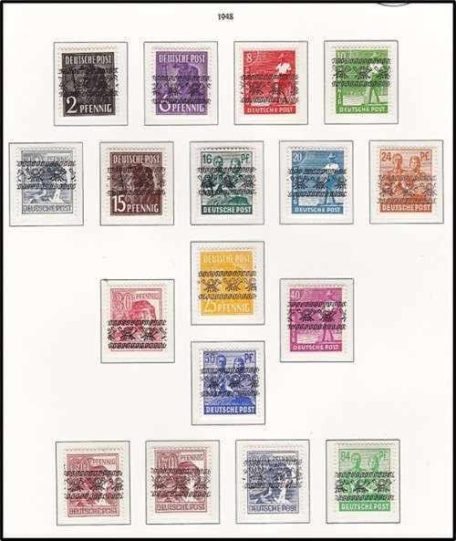 1948 Germany (American/British Zone) - Type I and II MM (*) Sets  *** CV  R1,400+ ***