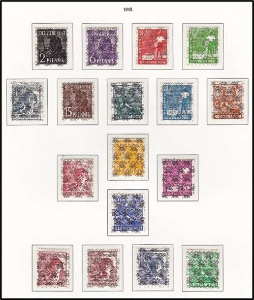 1948 Germany (American/British Zone) - Type I and II MM (*) Sets  *** CV  R1,400+ ***