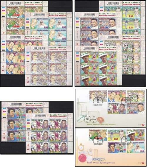 2001 RSA Sporting Heroes Extended Controls and Covers *** CV  R820+ ***