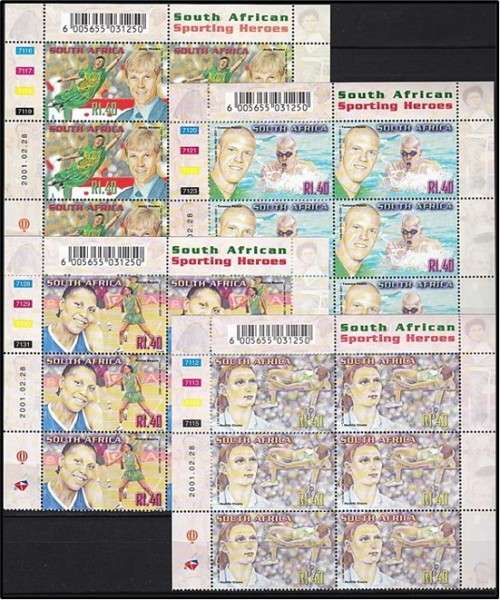 2001 RSA Sporting Heroes Extended Controls and Covers *** CV  R820+ ***