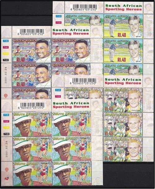 2001 RSA Sporting Heroes Extended Controls and Covers *** CV  R820+ ***