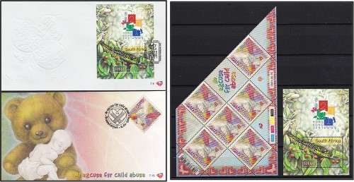 2001 RSA Extended Controls, Minisheets and FDCs  *** CV  R1,780+ ***