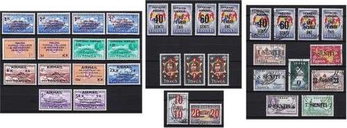 Fantastic Tonga Surcharge UMM/VFU Sets/Lot  *** HIGH CV ***
