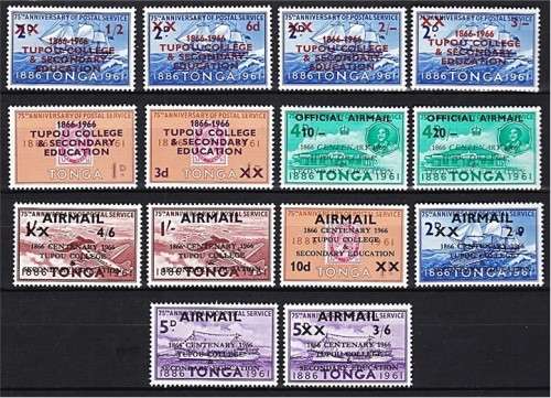 Fantastic Tonga Surcharge UMM/VFU Sets/Lot  *** HIGH CV ***