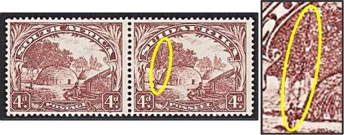 1932 4d Roto CC.47a MM (*) VAR: Bamboo in Native`s Hand  *** Scarce Variety ***