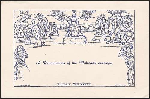 1950 Mulready Reproduction for the 1950 Stamps Exhibition