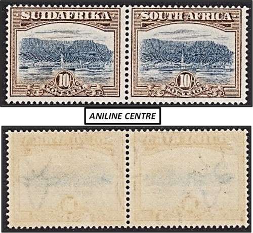 1927 10/- CC.39 MM (*) with ANILINE CENTRES *** R7,500+ ***