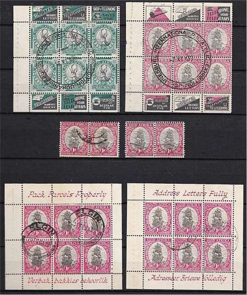 Scarce as Used - Union Booklet Panes from Booklet No.10/12/13/20 - Nice Lot