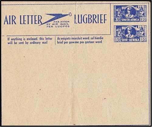 WWII Period Air Letters & Front - SA Union Adressees - Nice Study Lot!