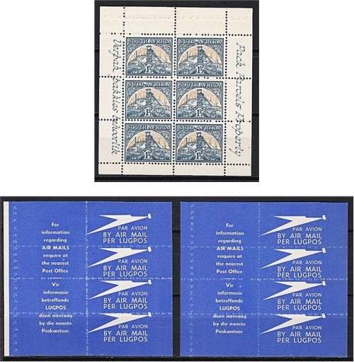 1948 Union Booklet No.50 Panes - All with Different Slogans (Most Mounted in Margins)