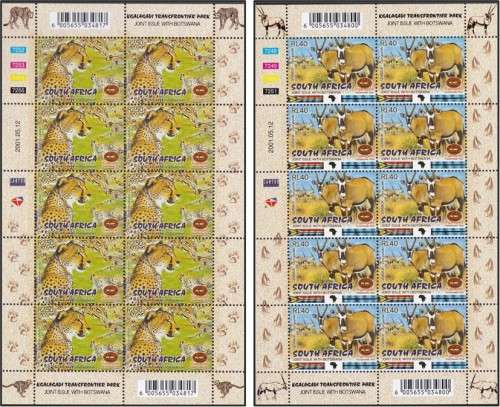 2001 RSA Kgalagadi UMM(**) Full Sheets, MS & FDCs  *** CV  R1,177+ ***