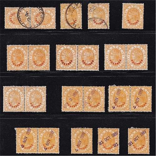 1888 Natal QV CC.104 */Used Study Lot - Thick/Thin Opt, Revenue Use etc...