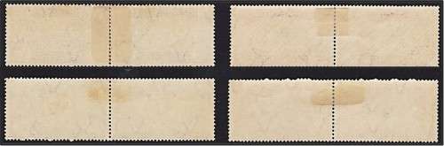 1935 Union SJ MM(*) Set with VARIETY - Pimple on Head on 1d Pair