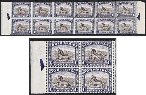 1950 Union 1/- MM/UMM CC.119a Arrow Block of 12 ***  EXHIBIT ITEM ***