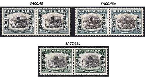 1950 Union 5/- OFFICIAL CC.48/48b/48c MM(*) *** CV  R6,400 for UMM ***