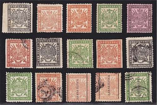 Large Selection of Early Transvaal/ZAR Mint & Used Unchecked