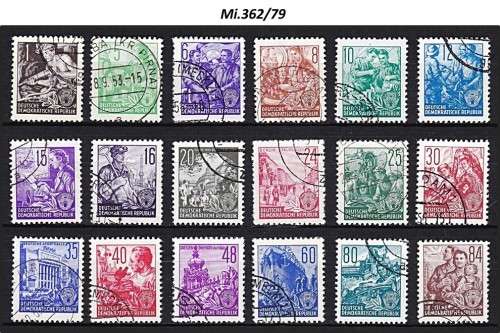 1953-55 DDR Complete VFU Sets - See Scans *** CV  R3,500+ ***