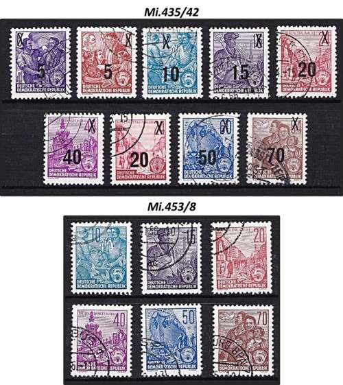1953-55 DDR Complete VFU Sets - See Scans *** CV  R3,500+ ***